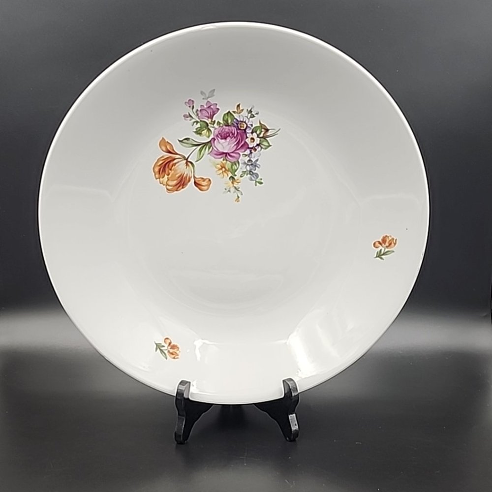 Vintage Kahla 53 Large Serving Platter Floral German Democratic Republic 32cm